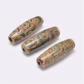 Tibetan Style 9-Eye dZi Beads