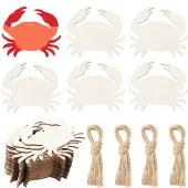 Wood Crab Pendant Decorations