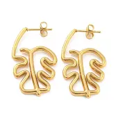 Ion Plating(IP) 304 Stainless Steel Stud Earrings