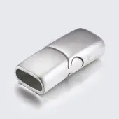 Tarnish Resistant 304 Stainless Steel Magnetic Clasps with Glue-in Ends