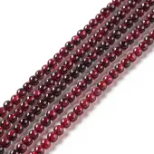 Natural Garnet Beads Strands