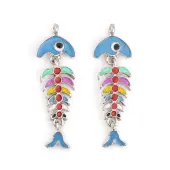 Rack Plating Alloy Enamel Pendants
