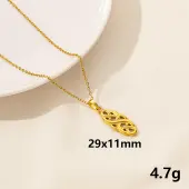 304 Stainless Steel Knot  Pendant Necklaces