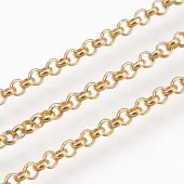 Ion Plating(IP) Handmade 304 Stainless Steel Rolo Chains