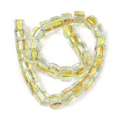 Silver Foil Glass Beads