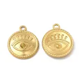 Ion Plating(IP) 304 Stainless Steel Pendant Cabochon Settings