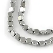 Electroplated Non-magnetic Synthetic Hematite Beads Strands