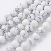 Synthetic Howlite Beads Strands