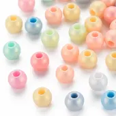 Spray Painted Opaque Acrylic Beads