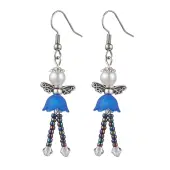 304 Stainless Steel Fairy Dangle Earrings