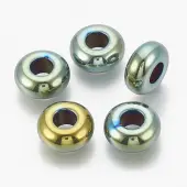 Electroplated Non-magnetic Synthetic Hematite Beads