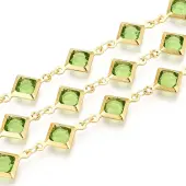 Brass Rhombus Link Chains