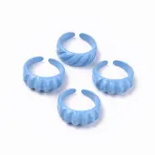 Spray Painted Alloy Cuff Rings