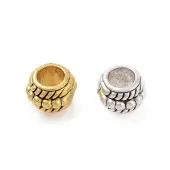 Tibetan Style Alloy European Beads