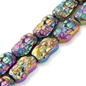 Electroplated Synthetic Non-magnetic Hematite Beads Strands
