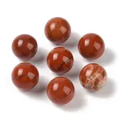 Natural Red Jasper No Hole Sphere Beads