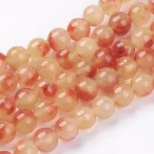 Two Tone Natural White Jade Bead Strands