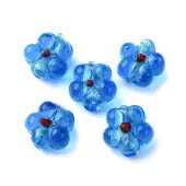Handmade Silver Foil Glass Lampwork Beads