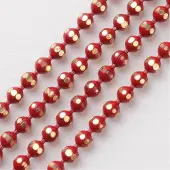 Brass Faceted Ball Chains