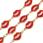 304 Stainless Steel Enamel Lip Link Chains