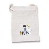 Halloween Cotton Cloth Storage Pouches
