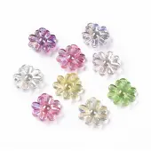 UV Plating Rainbow Iridescent Acrylic Pendants