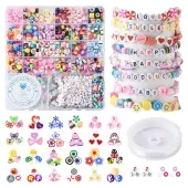 DIY Handmade Heishi Polymer Clay Bracelets Making Kits