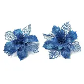 Plastic Glitter Artificial Flower