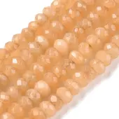 Dyed Natural Malaysia Jade Rondelle Beads Strands