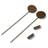 Brass Lapel Pin Base Settings