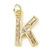 Brass Micro Pave Cubic Zirconia Pendants