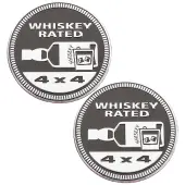 Gorgecraft 2Pcs 3D Aluminum Car Stickers