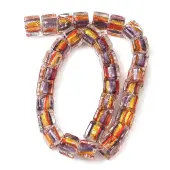 Silver Foil Glass Beads