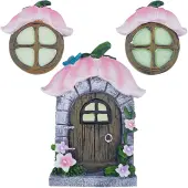 Resin Fairy Gnome Window and Door Sculpture