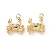 Ocean Theme Brass Micro Pave Clear Cubic Zirconia Pendants