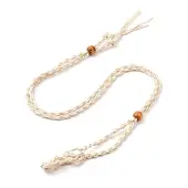 Braided Wax Rope Cord Macrame Pouch Necklace Making