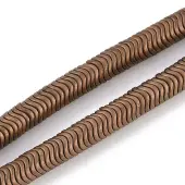 Electroplated Synthetic Non-magnetic Hematite Beads Strands