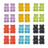 40Pcs 8 Colors Resin Cabochons