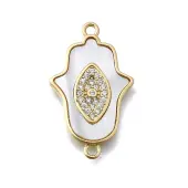 Hamsa Hand Connector Charms