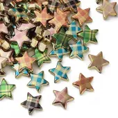 UV Plating Printed Opaque Acrylic Beads