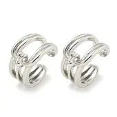 Brass Cuff Earrings