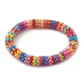 Snowflake Acrylic Beaded Stretch Bracelets for Kid