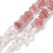 Natural Quartz Crystal & Rose Quartz Beads Strands