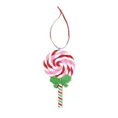 Christmas Lollipop Handmade Polymer Clay Pendant Decorations