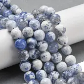Faceted Natural Fire Crackle Agate Beads Strands