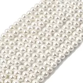 Electroplated Shell Pearl Beads Strands