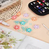 28Pcs 5 Colors Silicone Beads