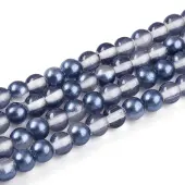 Baking Painted Transparent Glass Beads Strands