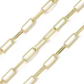 Rack Plating Oval Brass Curb Chains