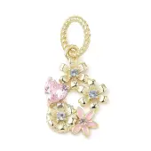 925 Sterling Silver Pave Cubic Zirconia with Enamel Pendants